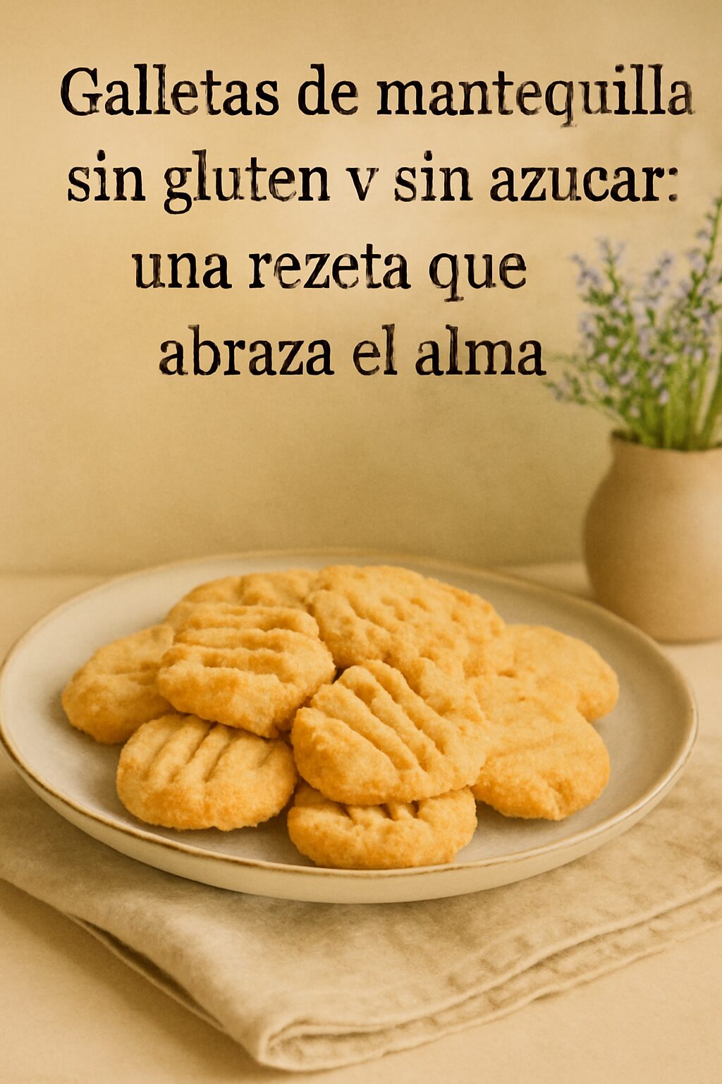 Galletas de mantequilla sin gluten y sin azúcar: una receta que abraza el alma
