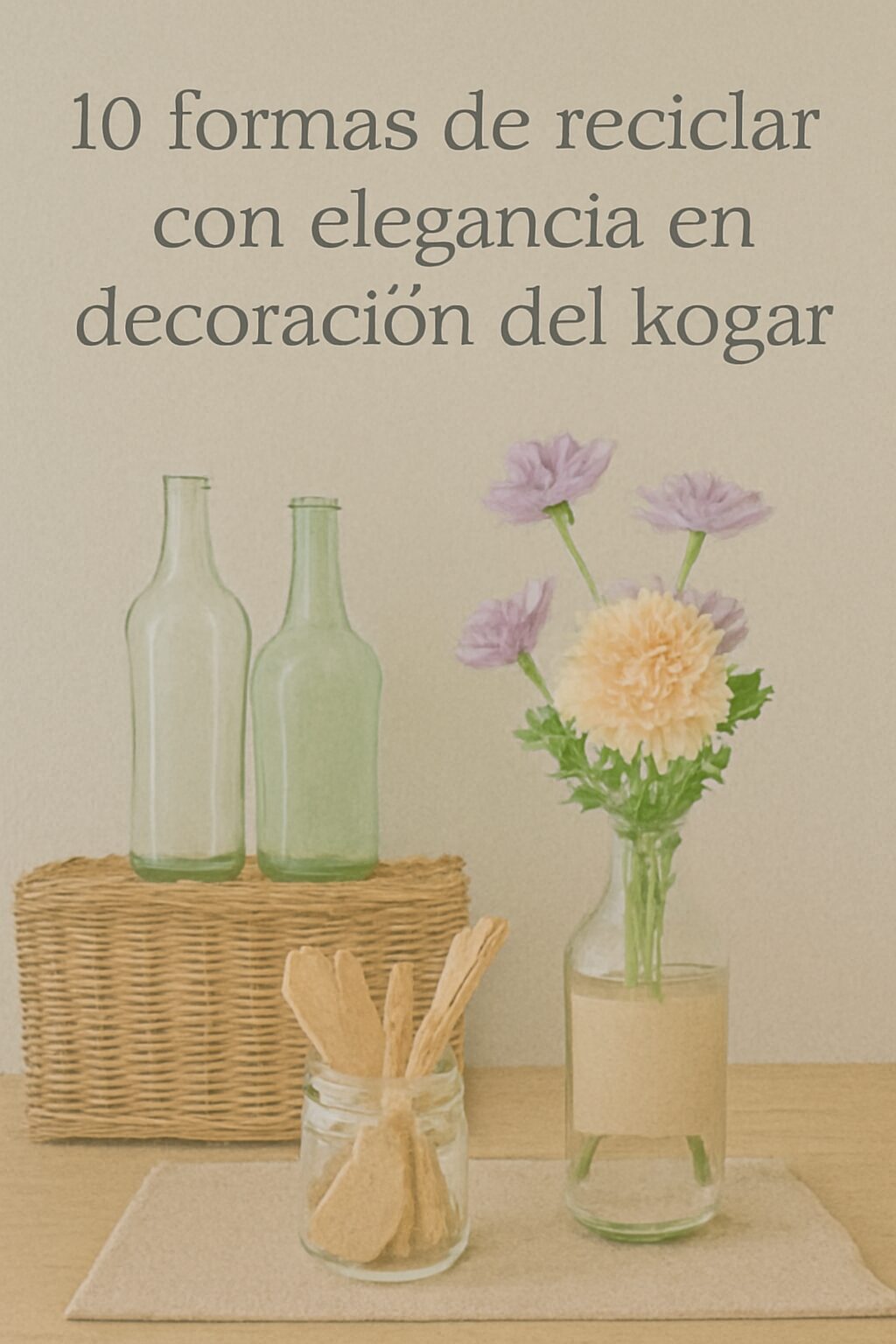 10 formas de reciclar con elegancia en la decoración del hogar