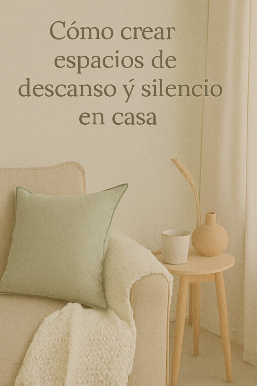 Cómo crear espacios de descanso y silencio en casa