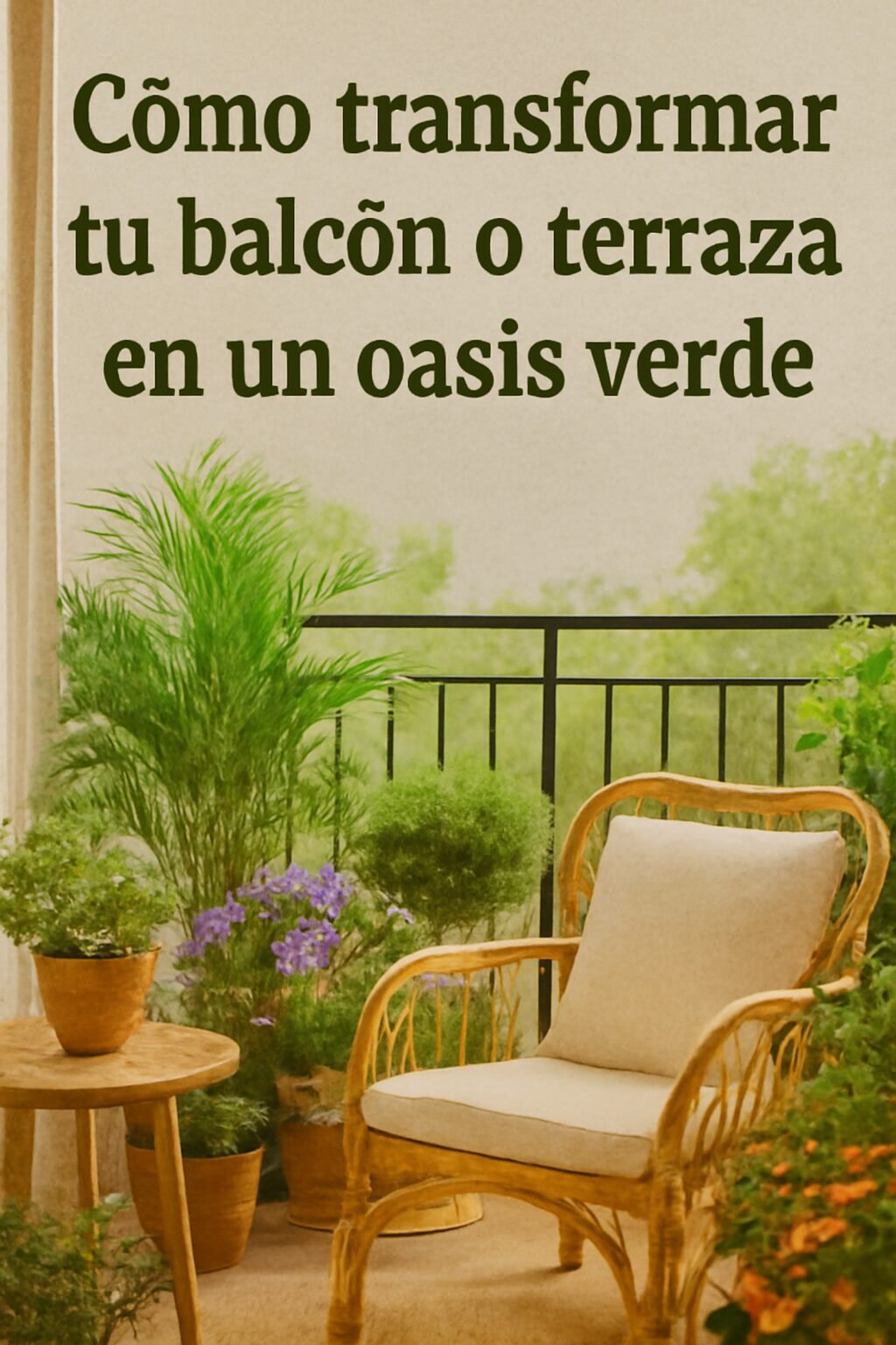 Cómo transformar tu balcón o terraza en un oasis verde