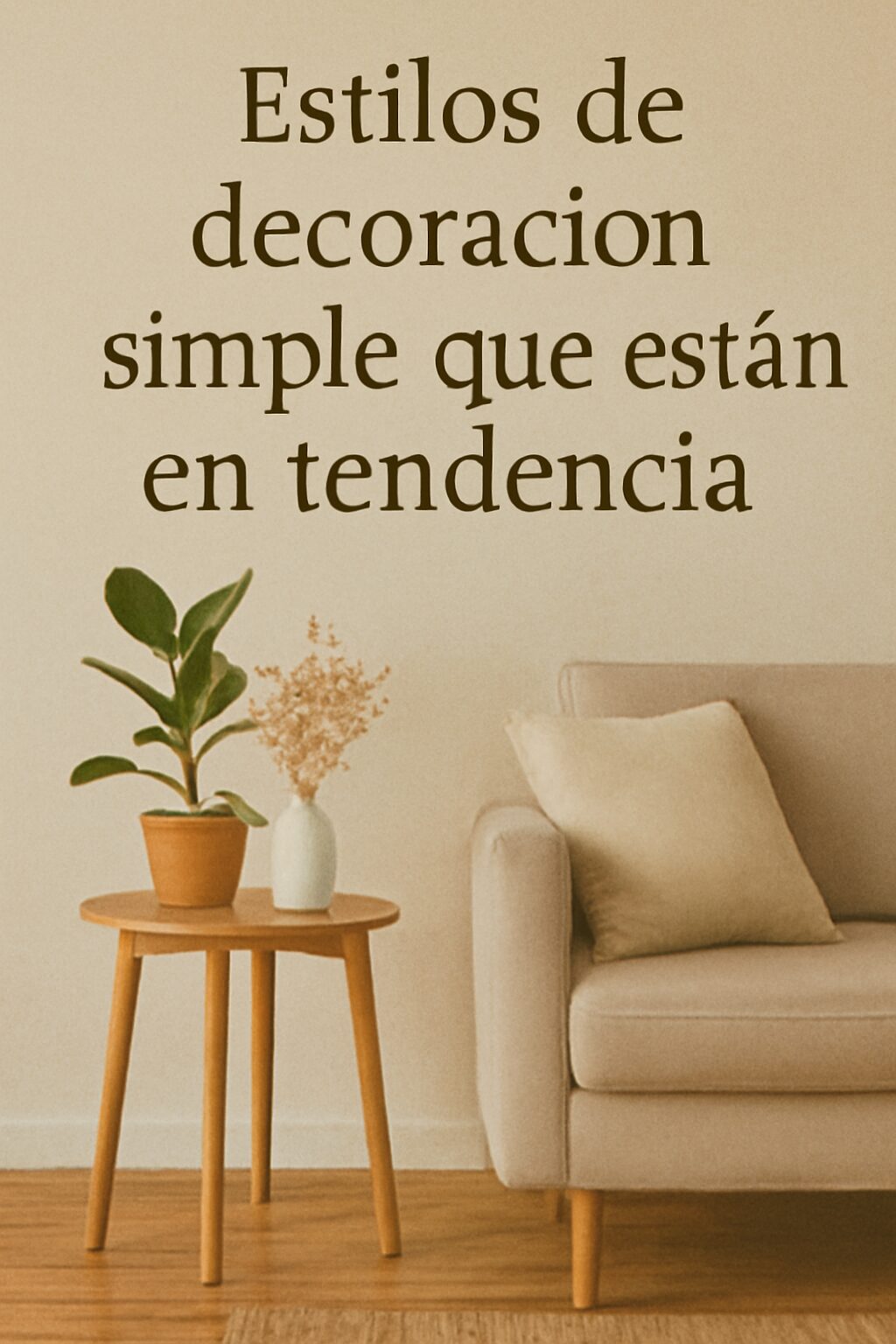 Estilos de decoración simple que están en tendencia