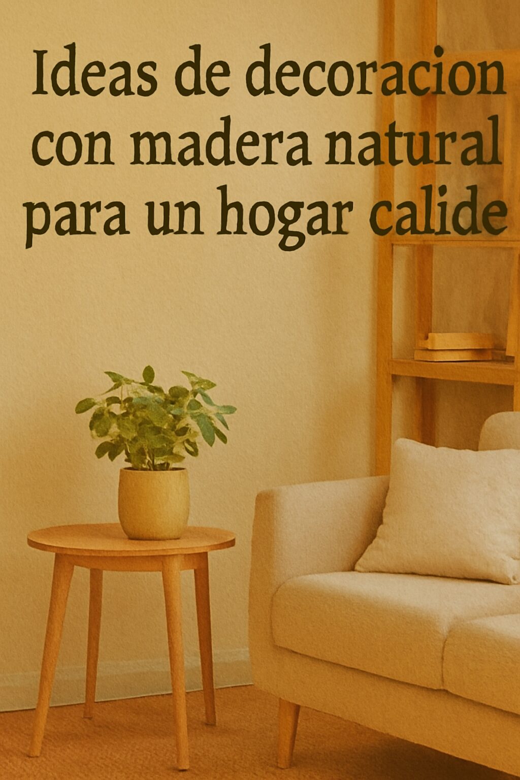 Ideas de decoración con madera natural para un hogar cálido