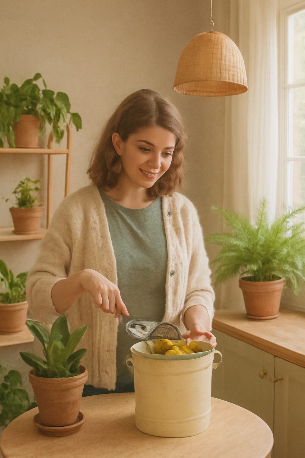Compostaje casero: cómo hacerlo y decorar con plantas felices